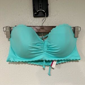 Victoria’s Secret Swim Zuma Sweetheart Lined Demi Bikini Top Only 34C Mint Frost